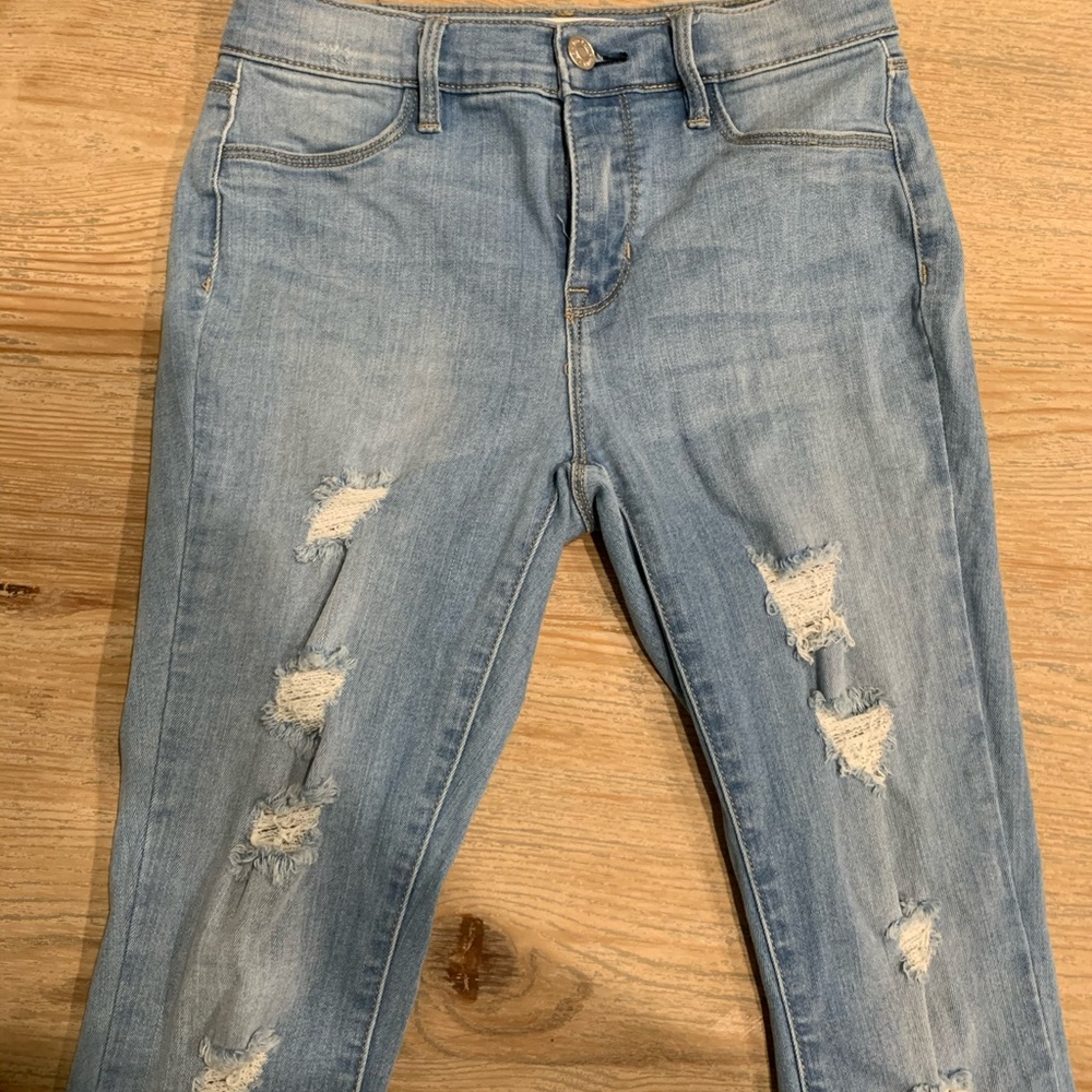 PacSun Women’s Jeans Ripped Denim Jeggings, SZ 25